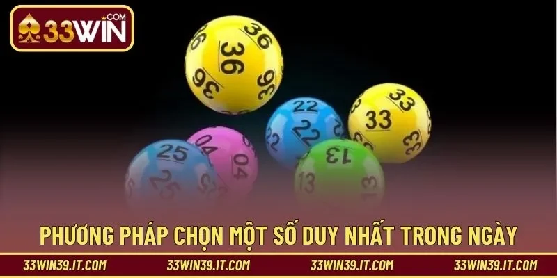Phương pháp chọn một số duy nhất trong ngày